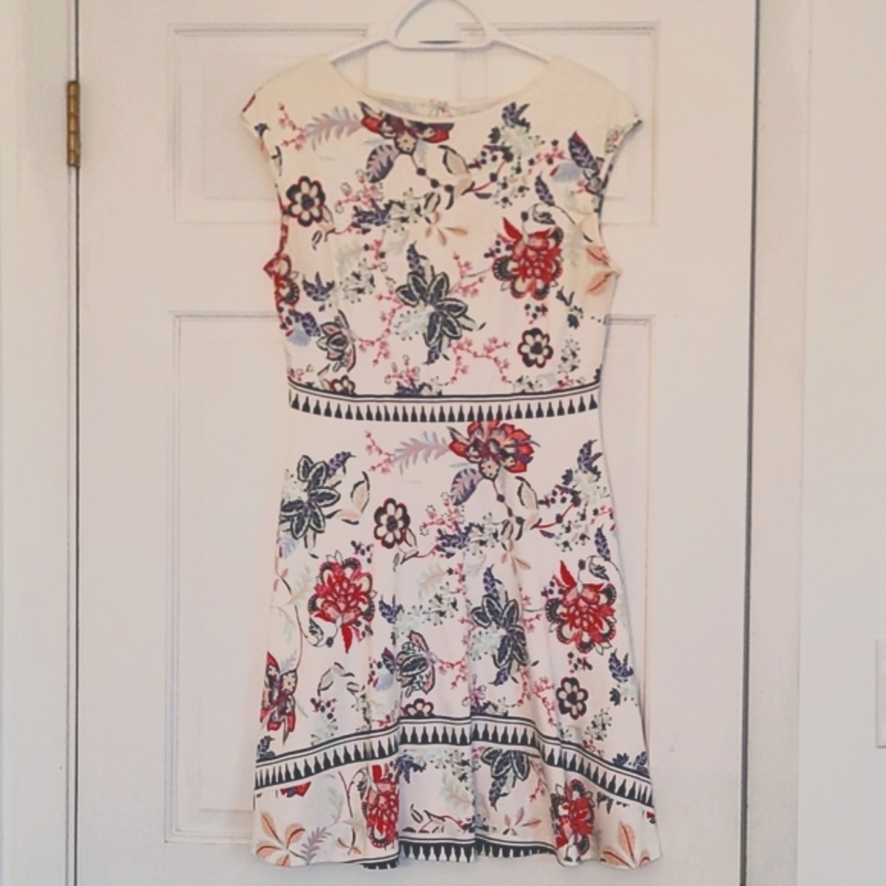New York & Company Bateau Neck A-Line Dress (with Pockets!)